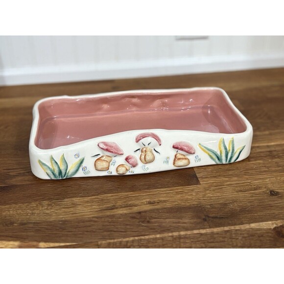 Vintage Antique Vernon Fantasia Walt Disney Mushroom Bowl 1940 Dish Planter Tray - Picture 1 of 14